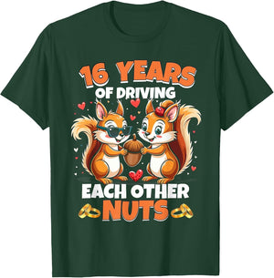 16th Wedding Anniversary 16 Years of Driving Each Other Nuts