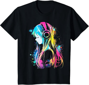 Anime Manga Graphic Headphone Art Anime