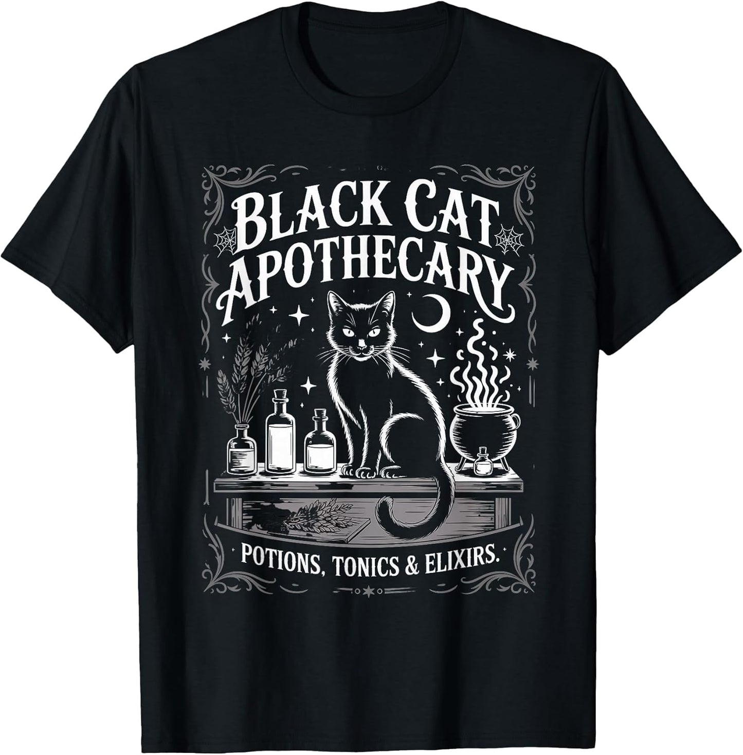 Black Cat Apothecary Potions Elixirs Magic Witchy Herbal