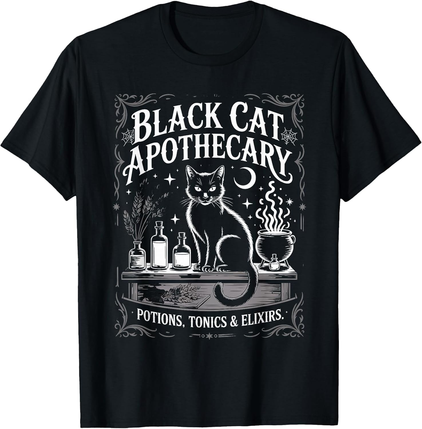 Black Cat Apothecary Potions Elixirs Magic Witchy Herbal