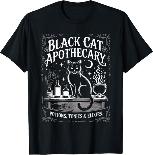 Black Cat Apothecary Potions Elixirs Magic Witchy Herbal