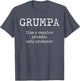 Grumpa Definition: Funny Grandpa Sarcastic Grumpy Old Man