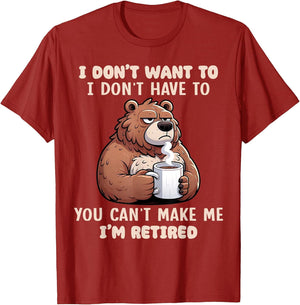 Funny Retirement I'm Retired Sarcastic Humor Graphic