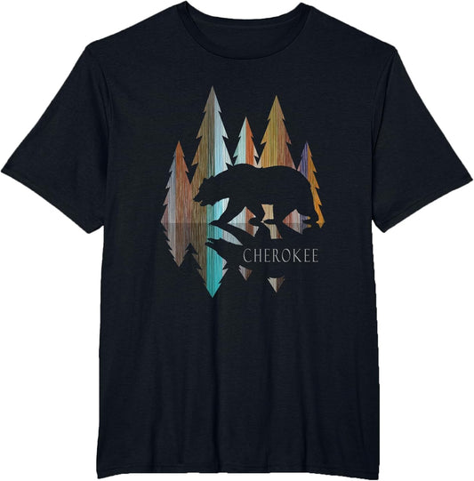 Cherokee Pride - Trees with Bear - Indigenous - Cherokee
