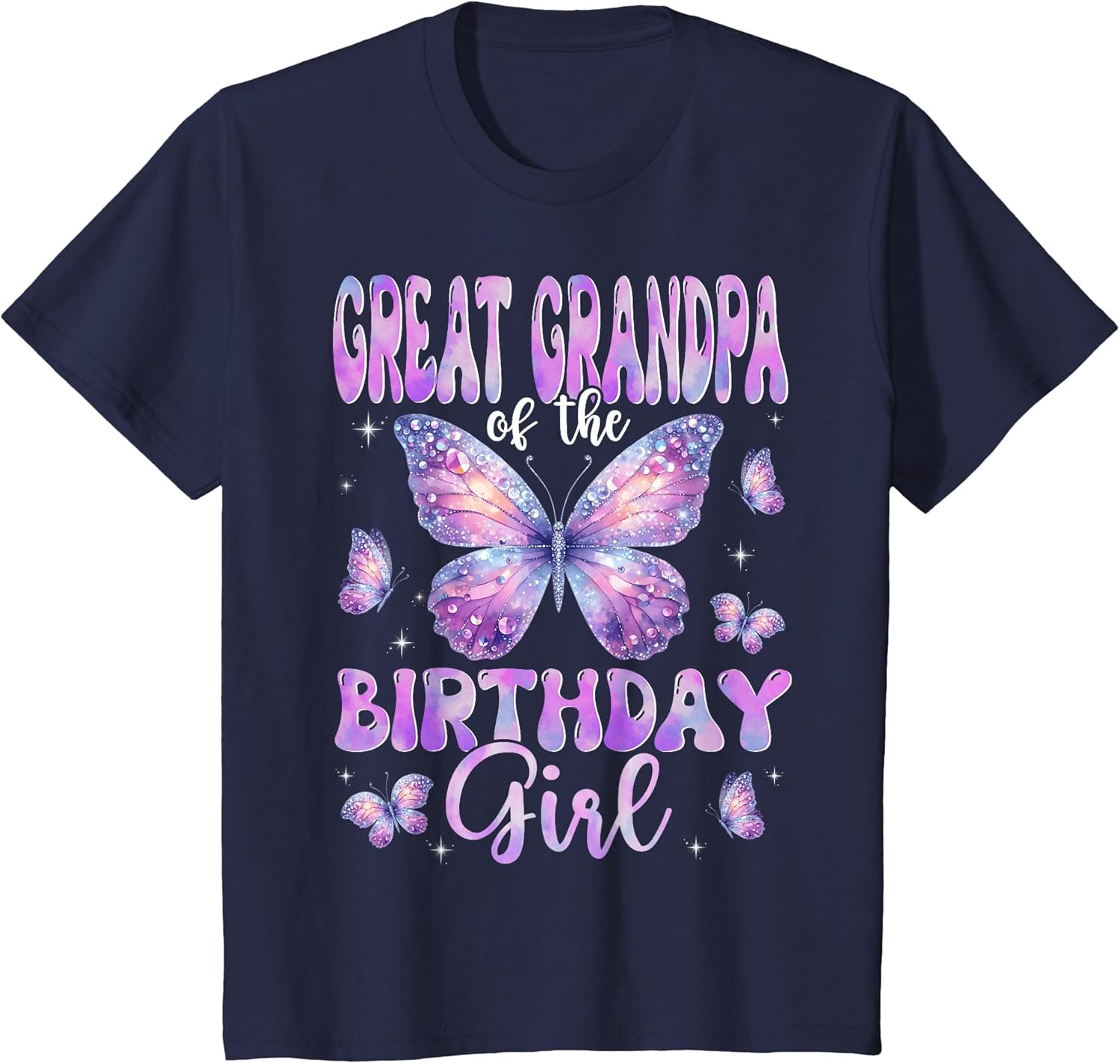 Great Grandpa of The Birthday Girl Butterfly Family Matching