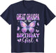Great Grandpa of The Birthday Girl Butterfly Family Matching