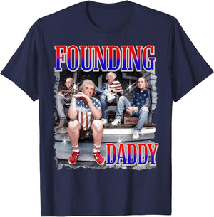 4th of July Shirt Founding Daddy George Washington 1776