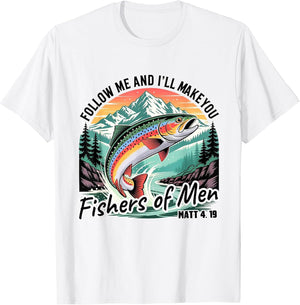 Follow Me & I'll Make You Fisher of Men Funny Christian Men