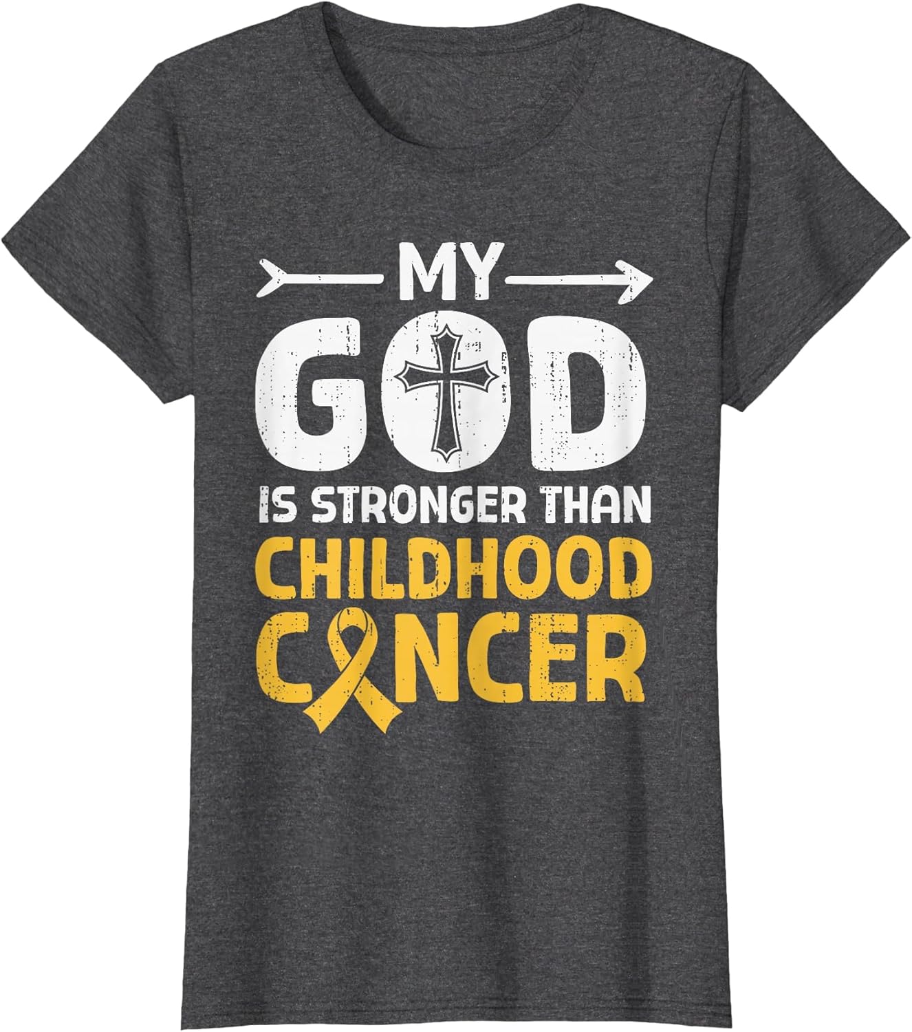 God Stronger Childhood Cancer Awareness Christian Religious