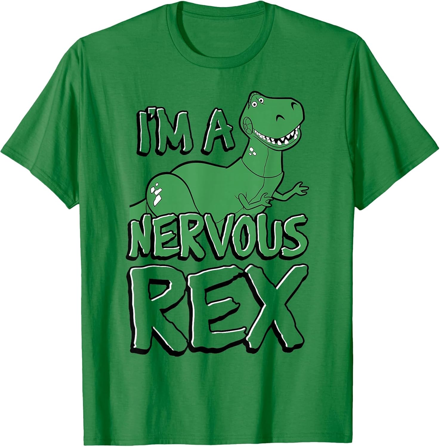 Disney Pixar Toy Story I'm A Nervous Rex Retro Portrait