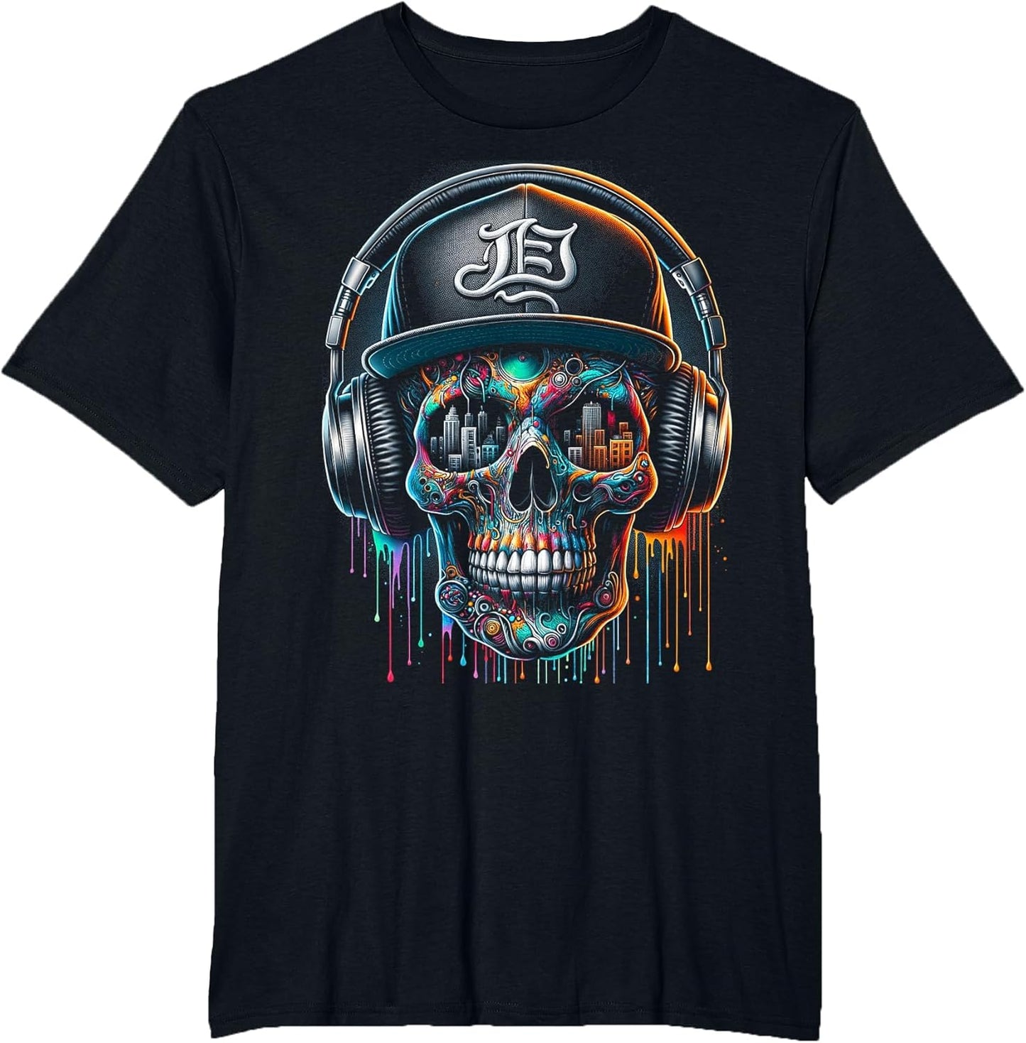Dripping Paint Skull | Men Women XS - 6XL | Graphic