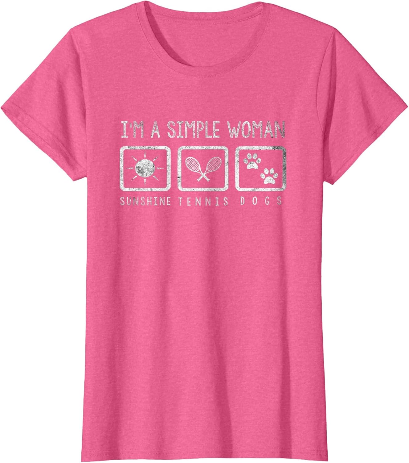 Sports Lover I'm A Simple Woman Sunshine Tennis Dogs