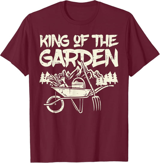 King of The Garden Cool Gardening Gardener Grandpa Dad Men