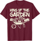 King of The Garden Cool Gardening Gardener Grandpa Dad Men