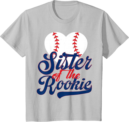Sister of The Rookie Baseball Toddler 1st Birthday Baseball