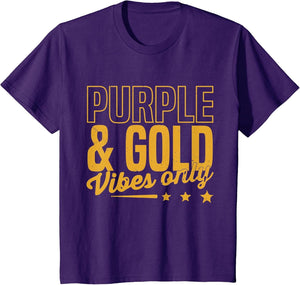 Purple and Gold Vibes Only Game Day for High School Football