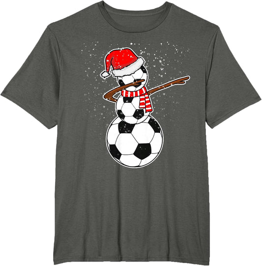 Dabbing Snowman Soccer Shirt