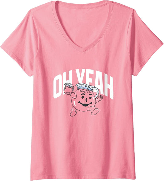Women's Kool-Aid Oh Yeah Vintage Collegiate Style V-Neck