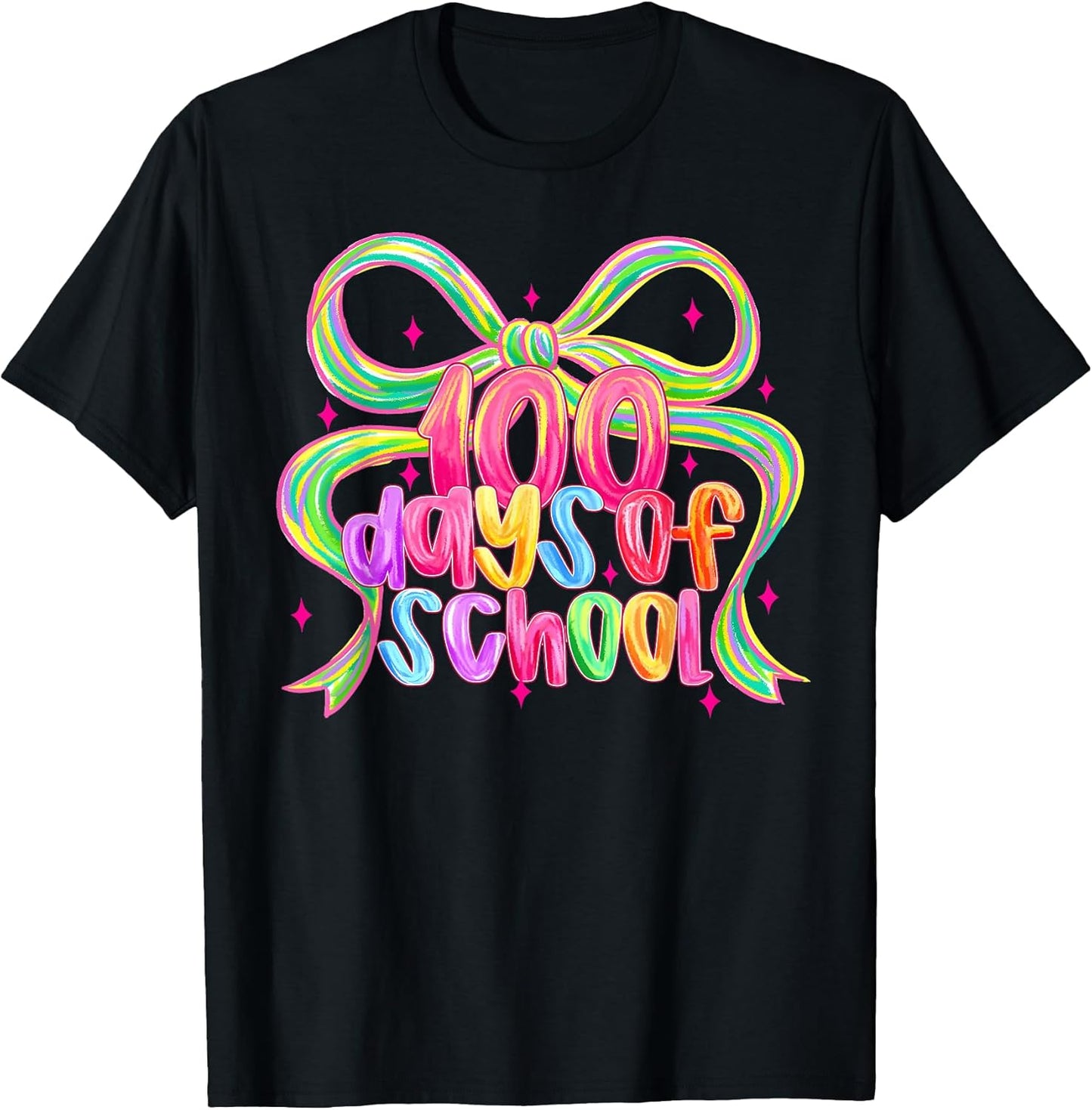100th Day of School 100 Days Teacher Coquette Bow Girl Women