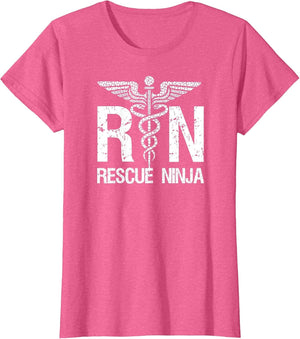 RN Rescue Ninja Funny Registered Nurse Nursing Joke Quote