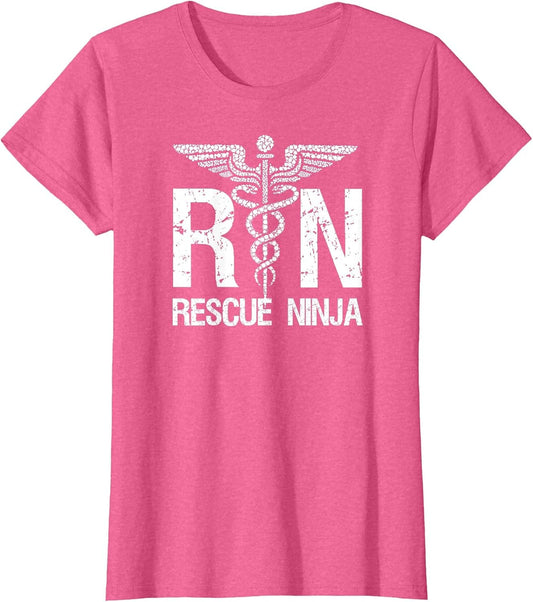 RN Rescue Ninja Funny Registered Nurse Nursing Joke Quote