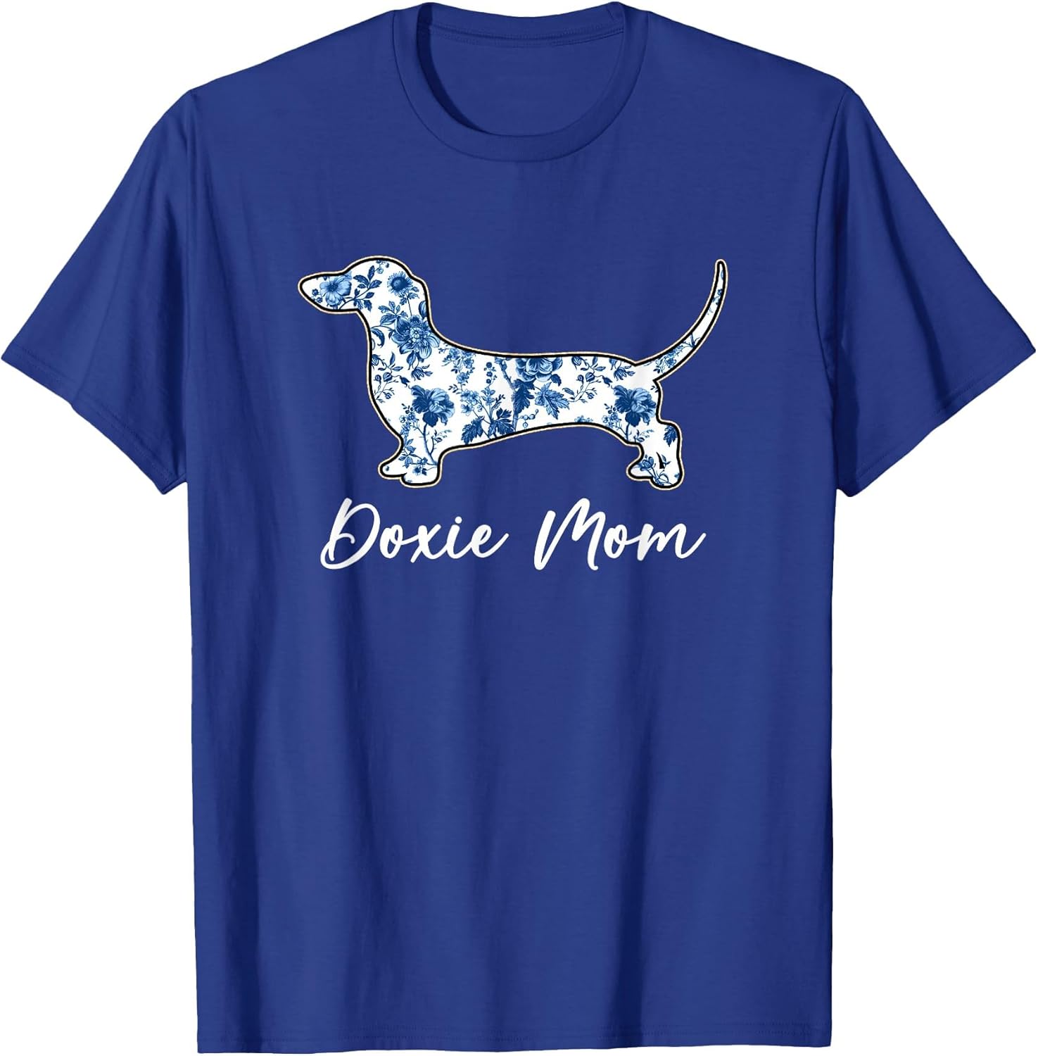 Dachshund Mom Doxie Dog Blue Chinoiserie Dog Lover Women