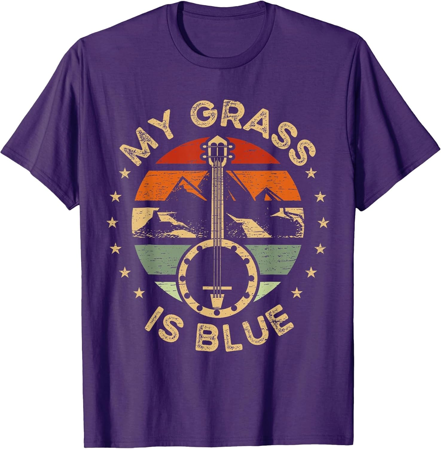 Music Festival Apparel My Grass is Blue Music Player Banjo