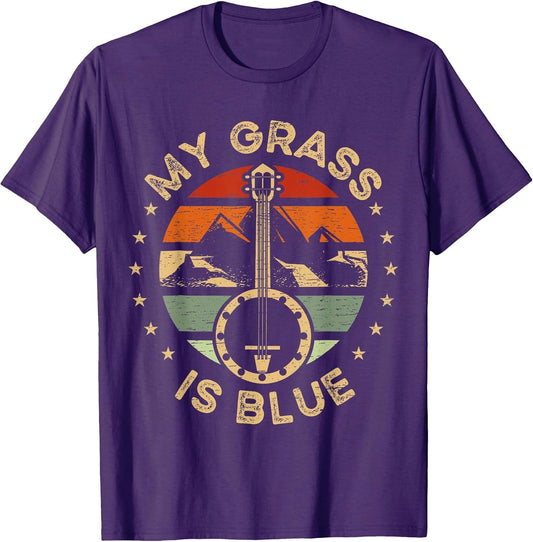Music Festival Apparel My Grass is Blue Music Player Banjo