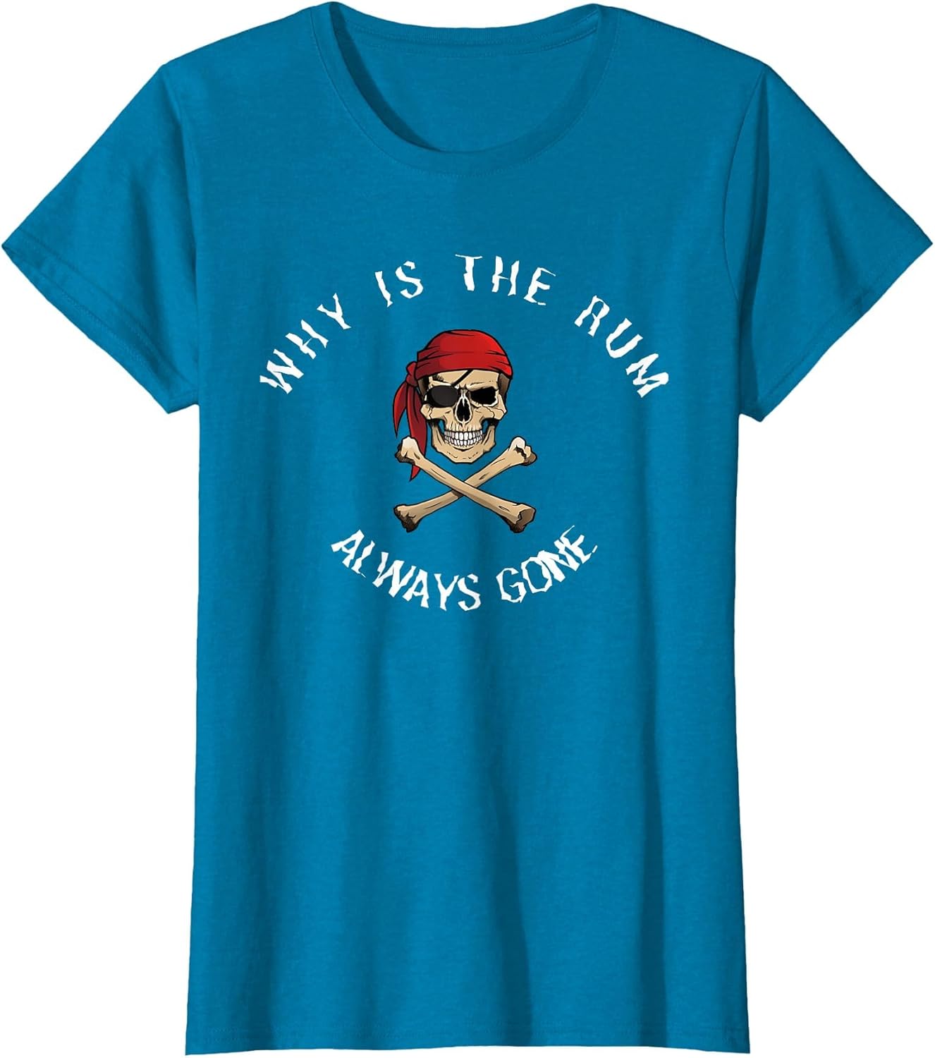 Funny Pirate Quote - Why is The Rum Always Gone?