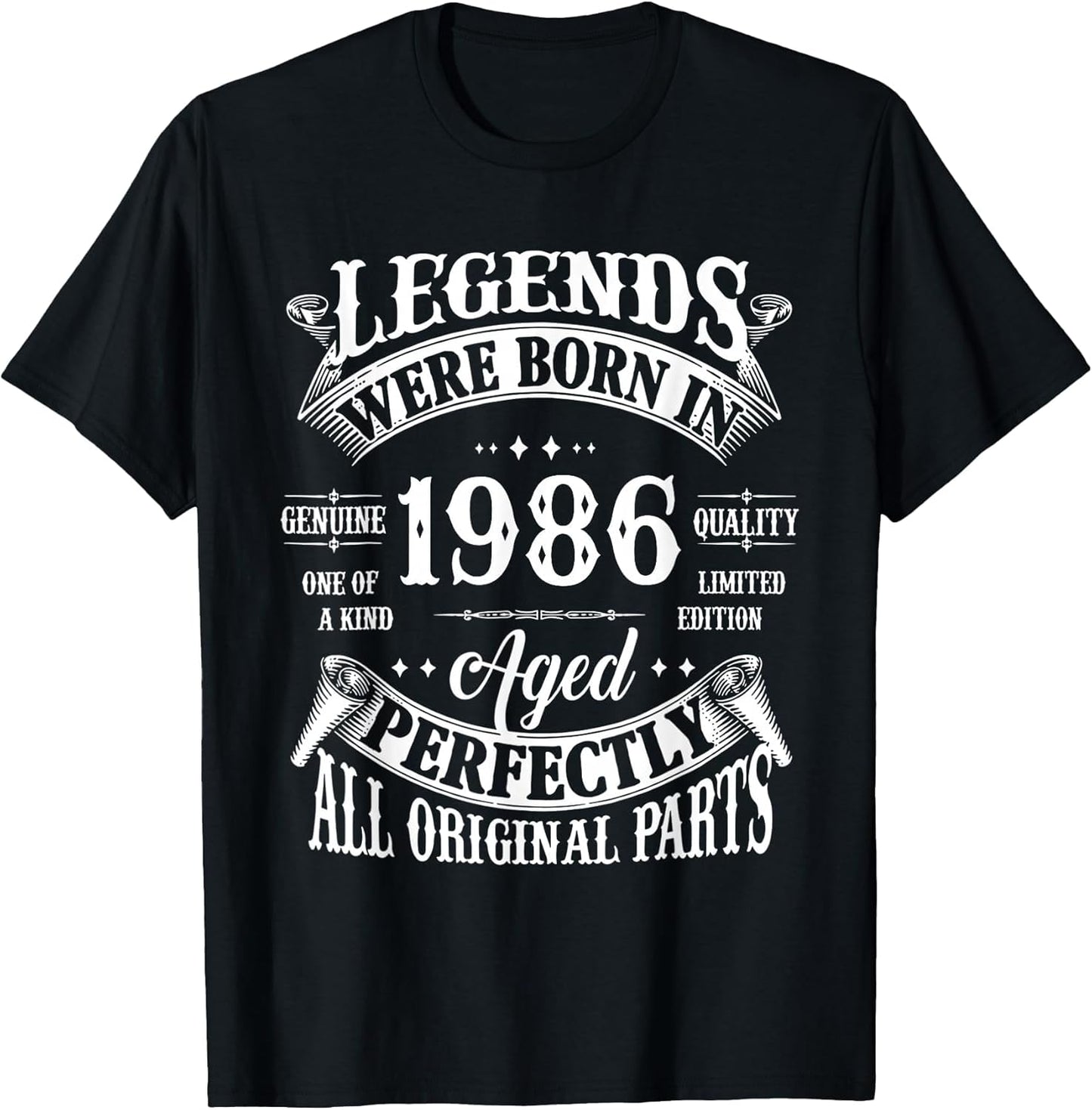 40th Birthday Shirt Vintage Born in 1986 40 Years Old B-Day