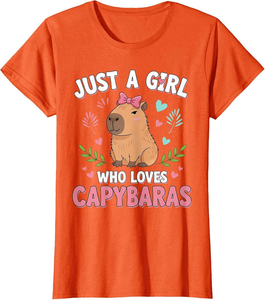 Just a Girl who Loves Capybaras Cute Capybara Lover