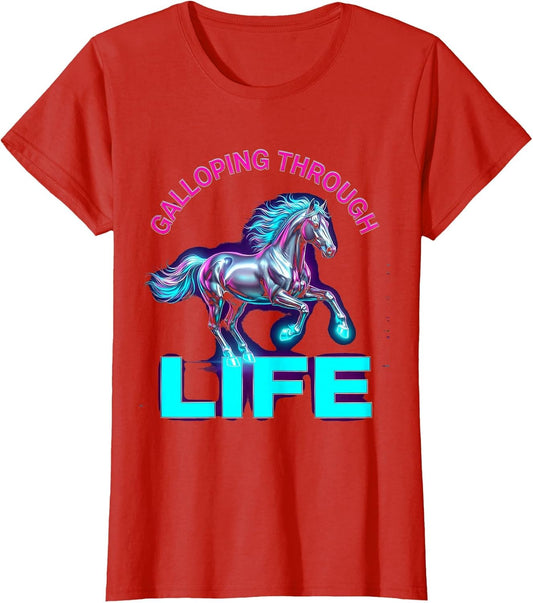 Galloping Through Life Horse Lover Design