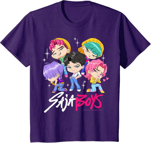 Kpop Demon Hunters Saja Boys Chibi Band Group Shot
