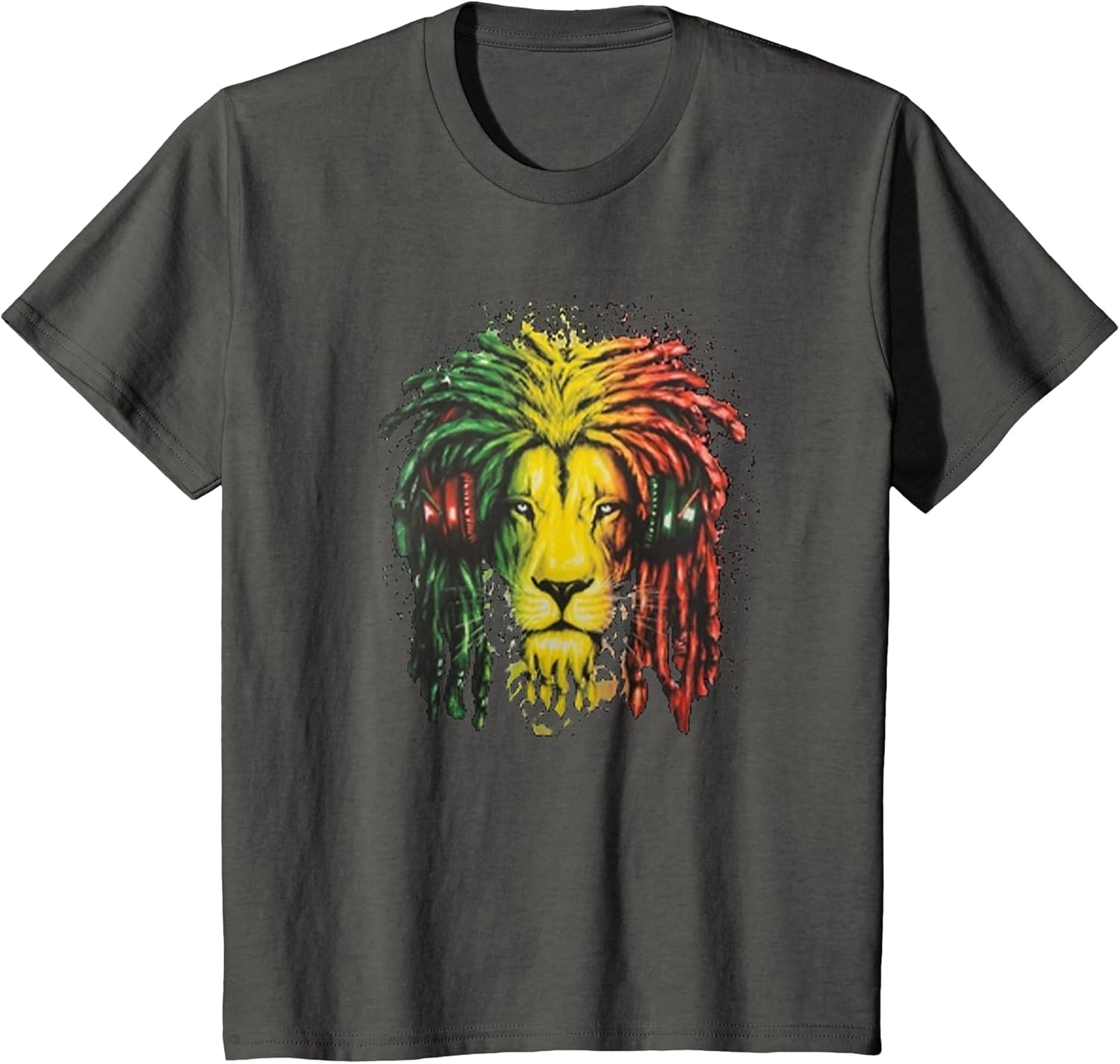 Rasta Dreadlock Lion with Headphones