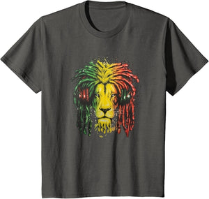 Rasta Dreadlock Lion with Headphones