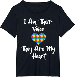 I Am Their Voice They are My Heart Fun Autism Teacher