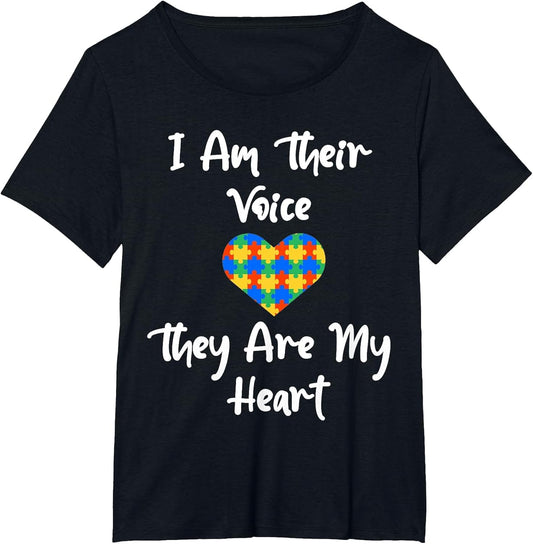 I Am Their Voice They are My Heart Fun Autism Teacher