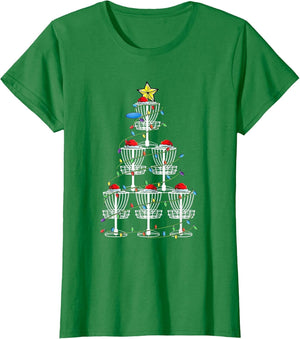 Xmas Stupid Tree Disc Golf Funny Frisbee Golf Player Basket