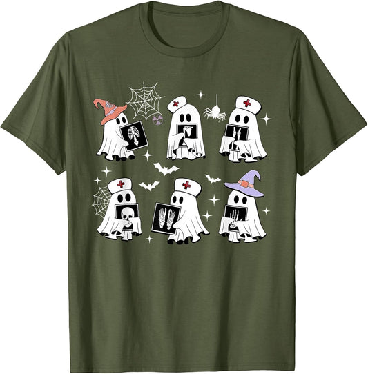 Funny X-ray Tech Ghosts Boo Sheet Radiology Spooky Halloween