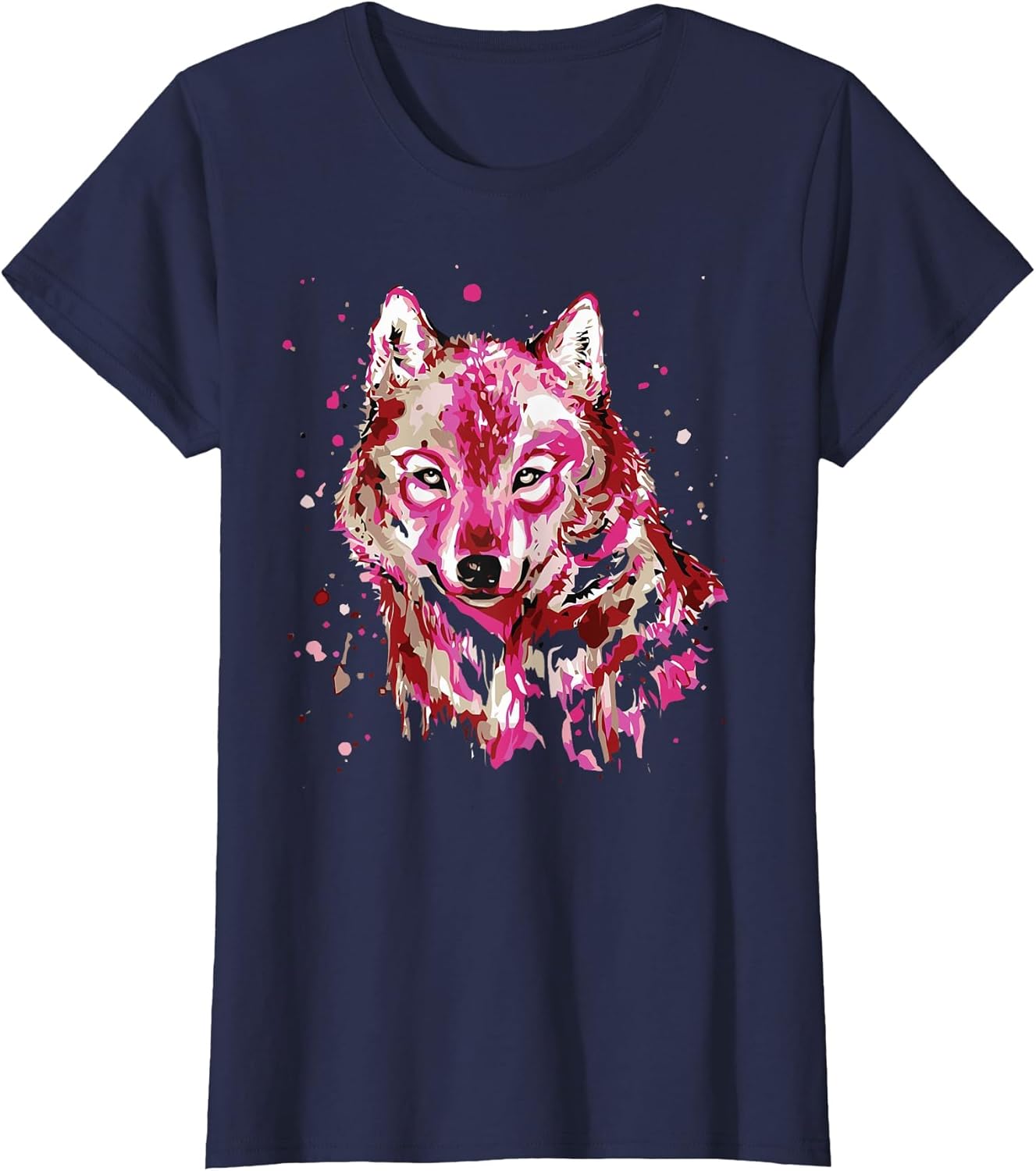 Splash Art Wolf Wolves Women Wolf Lovers Animal Girls Women