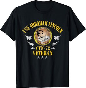 USS Abraham Lincoln CVN-72 Veteran Patriotic Memorial Flag