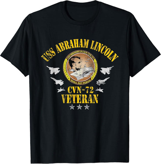 USS Abraham Lincoln CVN-72 Veteran Patriotic Memorial Flag