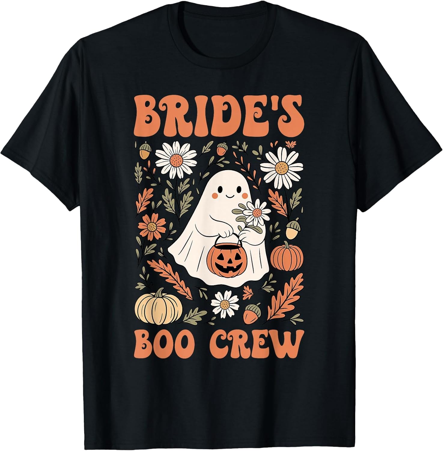 Bride's Boo Crew Floral Ghost Bachelorette Bridal Party