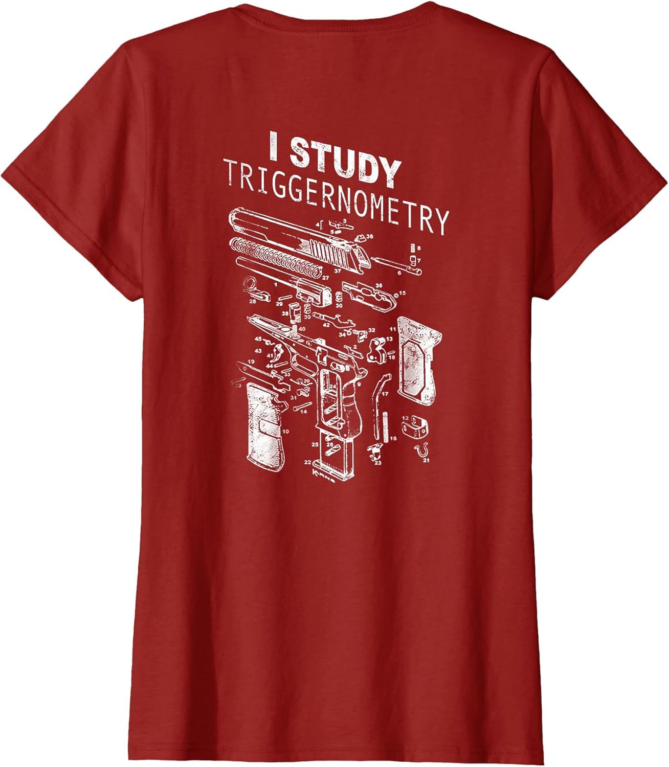 I Study Triggernometry Gun On Back