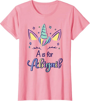 First Name Abigail Personalized A is for Abigail