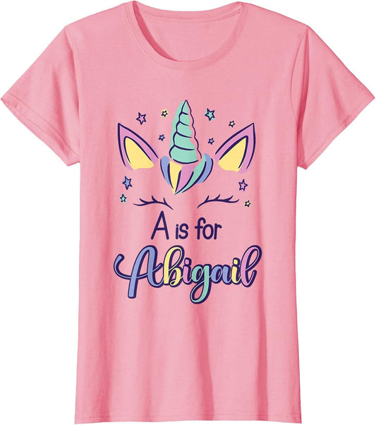 First Name Abigail Personalized A is for Abigail