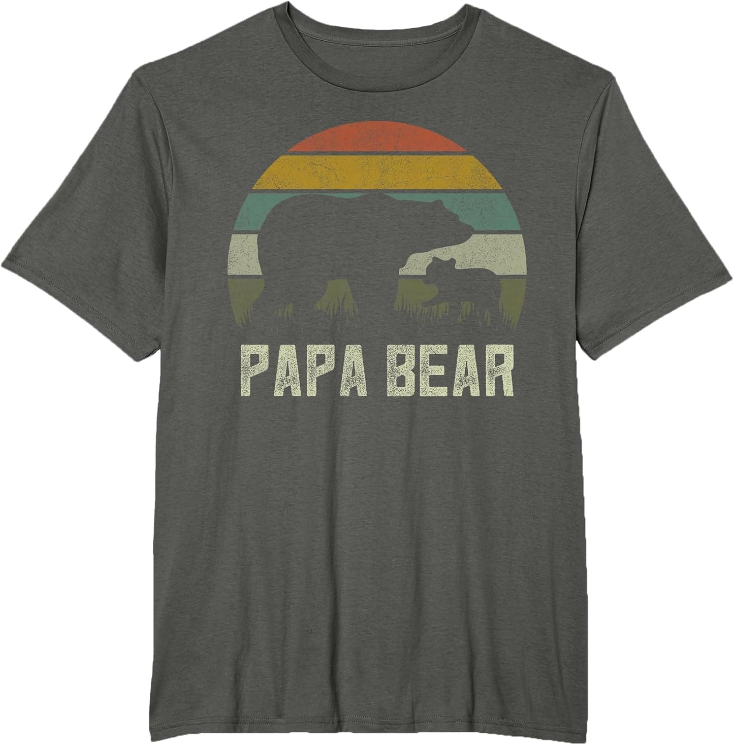 Funny Papa Bear Shirts, Cub 1 Kid Fathers Day Grandpa