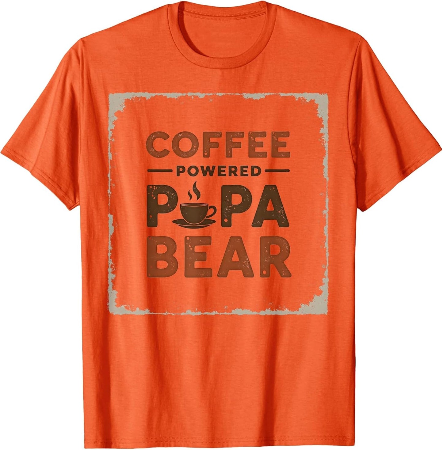 Coffee Powered Papa Bear Dad Design
