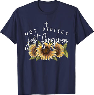 Not Perfect Just Forgiven Sunflower