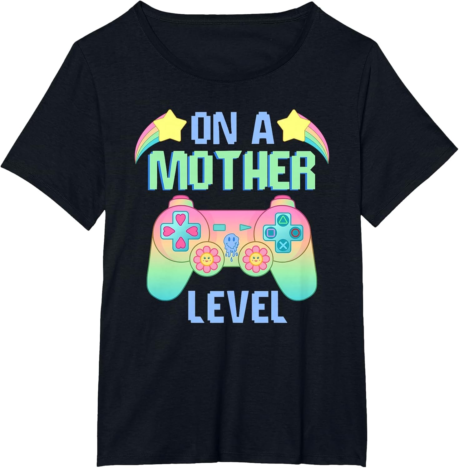 Funny Mothers Day On A Mother Level Gamer Mom Retro Gaming